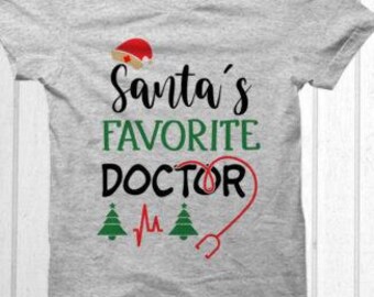 Santa's Favorite Doctor, Merry Christmas, Doctors, Santa, PNGs,SVGs Instant Download