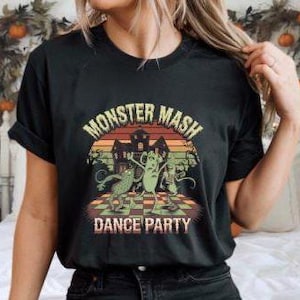 Retro Monster Mash Halloween PNG - Funny Shirt Design (Digital Download