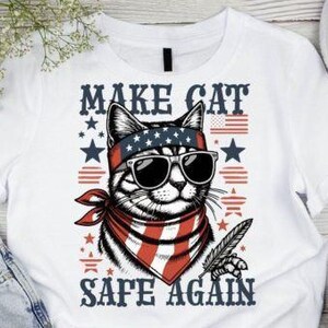 Make Cat Safe Again, amantes de los gatos, gato americano, PNG, SVG, EPS, descarga instantánea