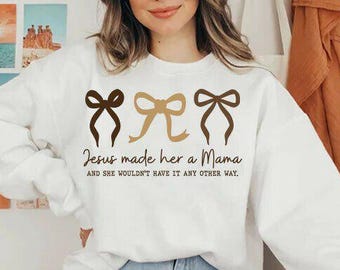 Jesus made her a Mama Png, Trendy Mama Png, Mom Life Png, Digital Graphic Mom Png, Motherhood Png, Cool Mom Club, Digital Png Download