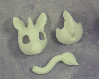Unicorn bjd ball pet blank cast
