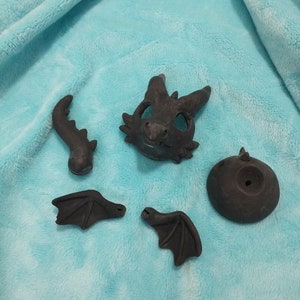 Dragon bjd ball pet blank cast (black)