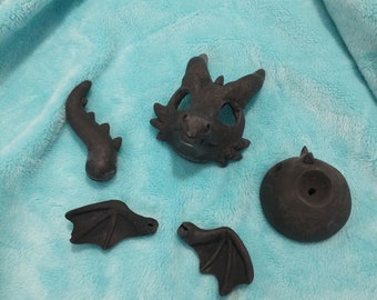 Dragon bjd ball pet blank cast (black)