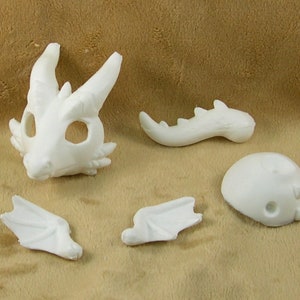 Dragon bjd ball pet blank cast (white)