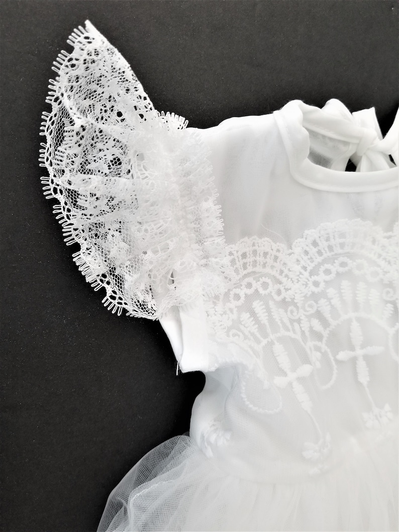 3 Pcs Set Lace Baptism Dress Lace Christening Dress Lace Etsy