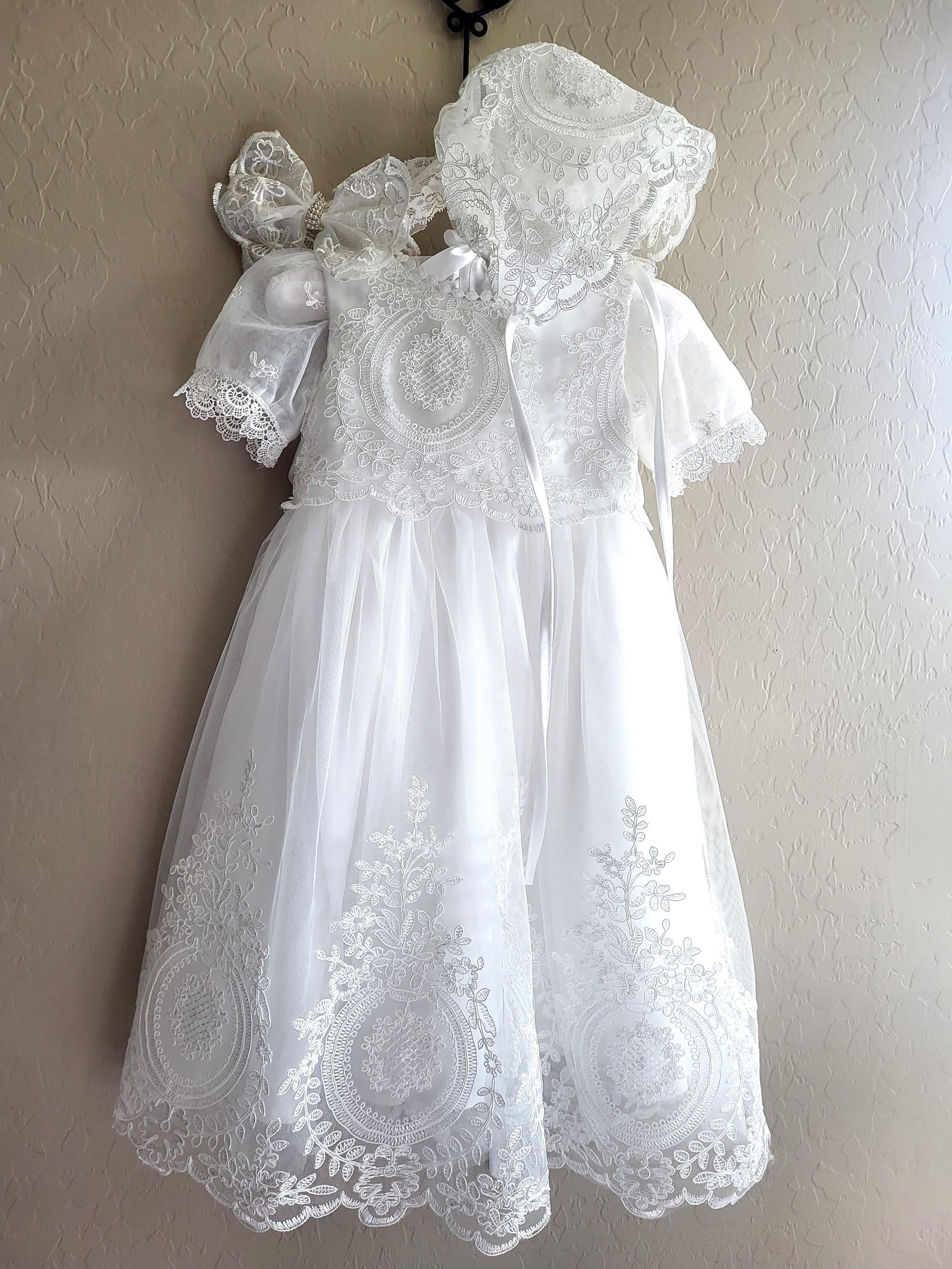 infant formal dresses 0 3 months Cute Baby Girl Baptism Dress Toddler First Birthday Party Princess Dress main image 0