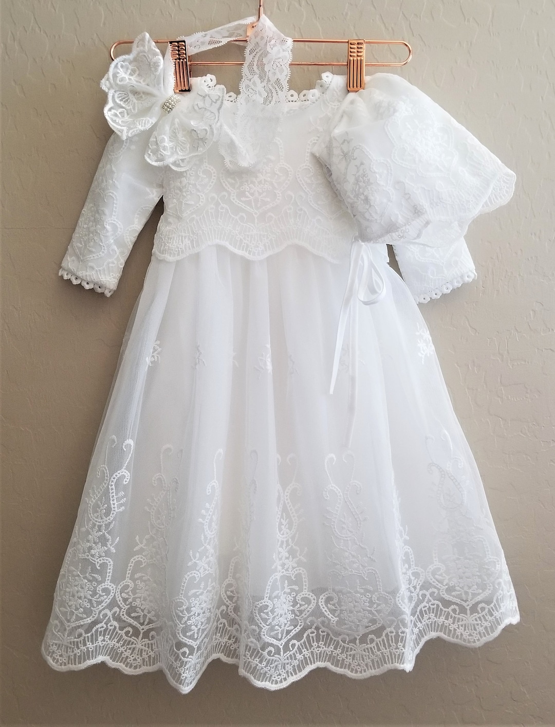 Change after christening 3D lace Dress main image 0