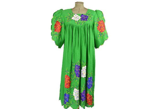 vintage plus size mexican dress