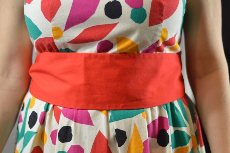 80's Vintage Pin up Style June Cleaver Dress White With Etsy