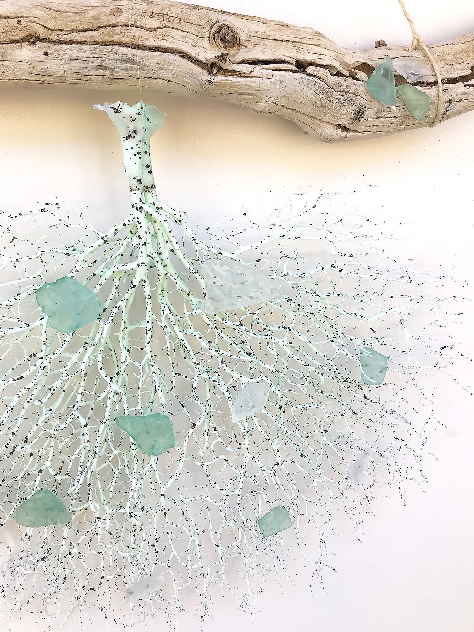 Handmade Sea Glass Wall Hanging Sea glass wall Decor Sea Fan Etsy