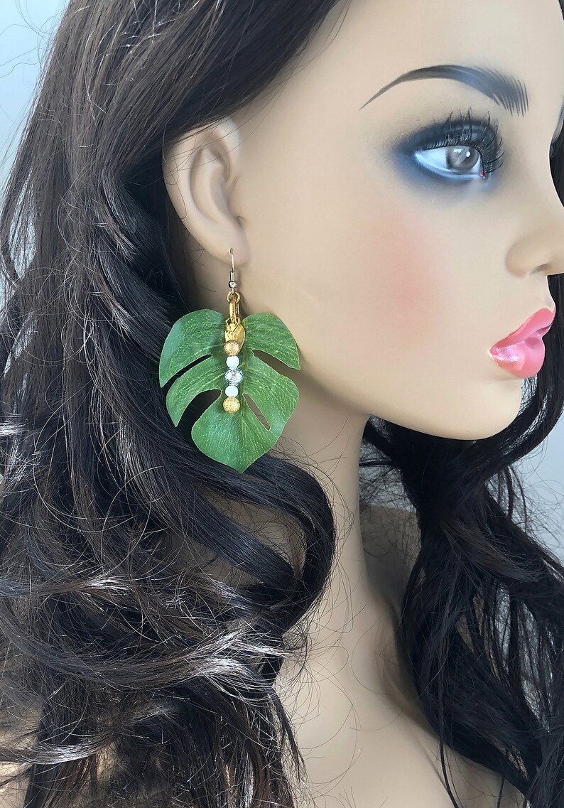 Palm Leaf Earrings
