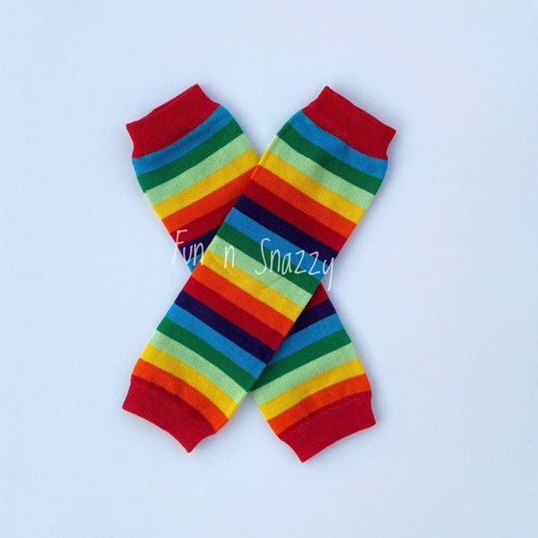 Rainbow Leg Warmers - Etsy