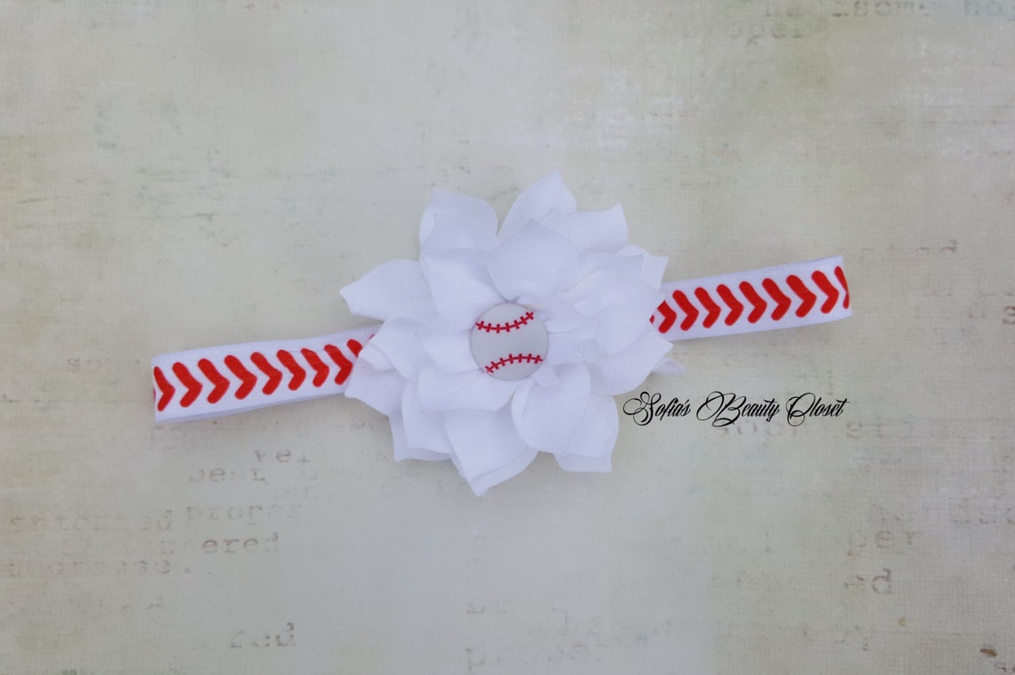 Baseball Headband Baseball Mom Baseball Birthday Baseball Etsy