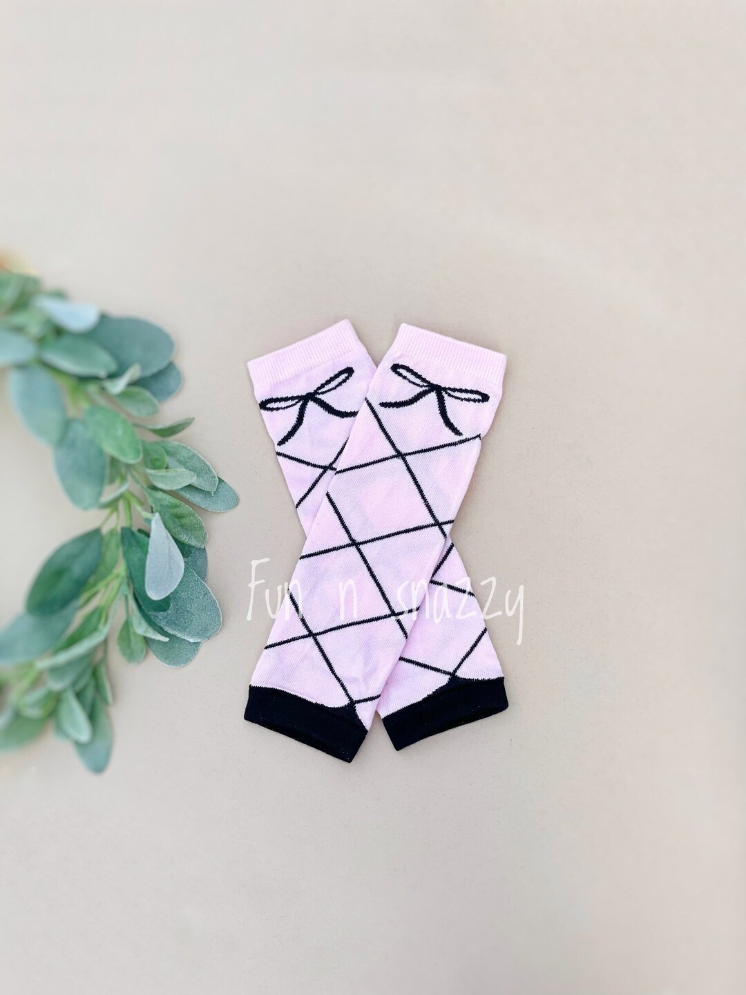 Pink Black Leg Warmers Ballerina Leg Warmers Baby Leg Etsy
