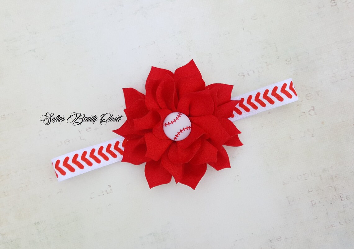 Baseball Headband Baseball Mom Baseball Birthday Baseball Etsy