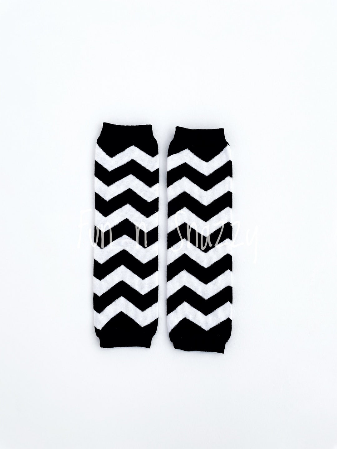 Chevron Leg Warmers Black and White Leg Warmers Halloween Etsy
