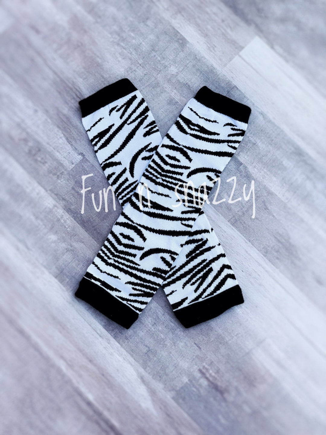 Zebra Leg Warmers Zebra Birthday Party Black and White Leg Etsy