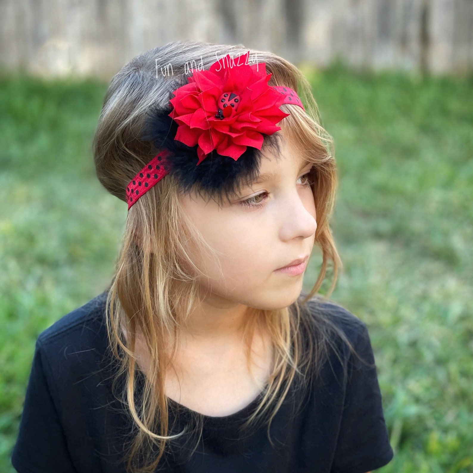 Ladybug Headband Lady Bug Headband Love Bug Valentines Love Etsy