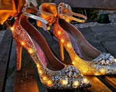 Born To Be Wild, glitter light up shoes.