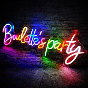 Custom RGB Neon Sign: App Controlled Color Changing LED