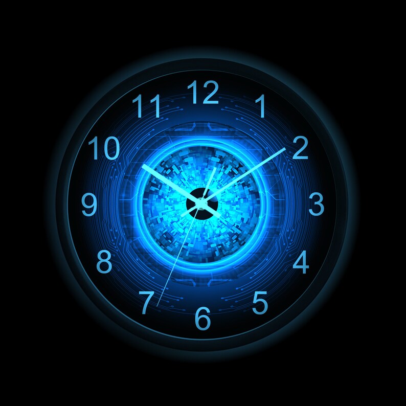 voice control science fiction eyeball wall clock,automatic game voice control science fiction eyeball wall clock,automatic game