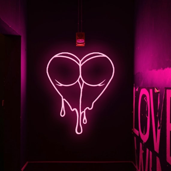 Melting Heart - Neon Sign - Neon Mama