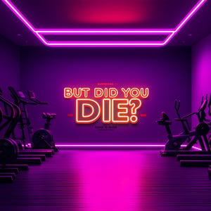 ma sei morto insegna al neon, insegna LED personalizzata per palestra, insegna luminosa per palestra, insegna luminosa al neon motivazionale per decorazioni murali, decorazioni murali per palestra, insegne al neon con lettere