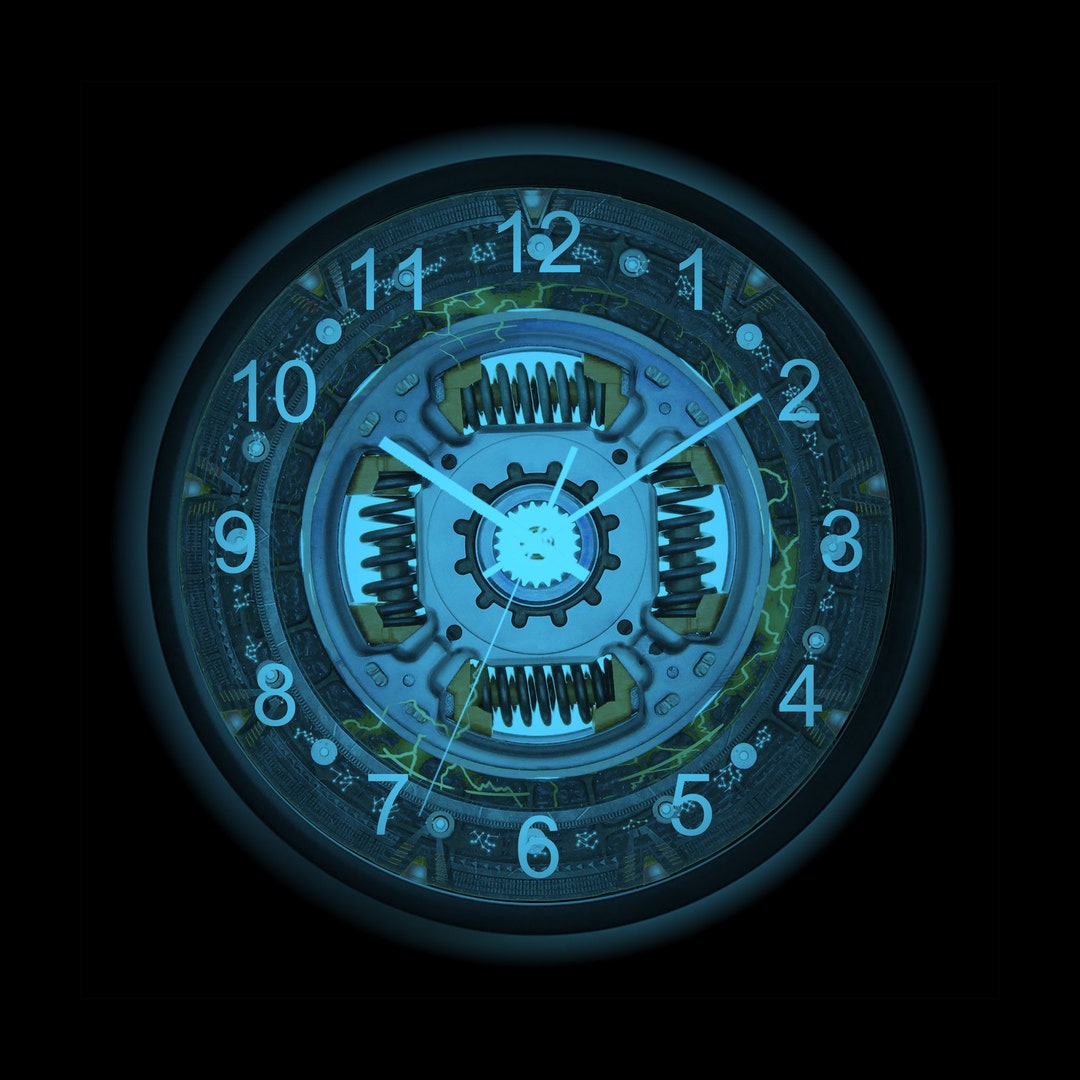 Car Clutch Wall Clock,custom Car Logo Garage Clock,car Engine Parts