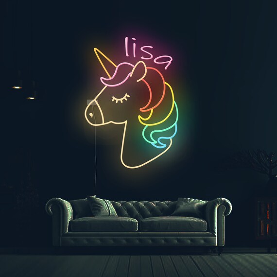 Multicolor Stars Unicorn Luminous Wall Stickers Glow In The Dark Cartoon  Fluorescent Wall Decal For Baby Kids Rooms Home Decor