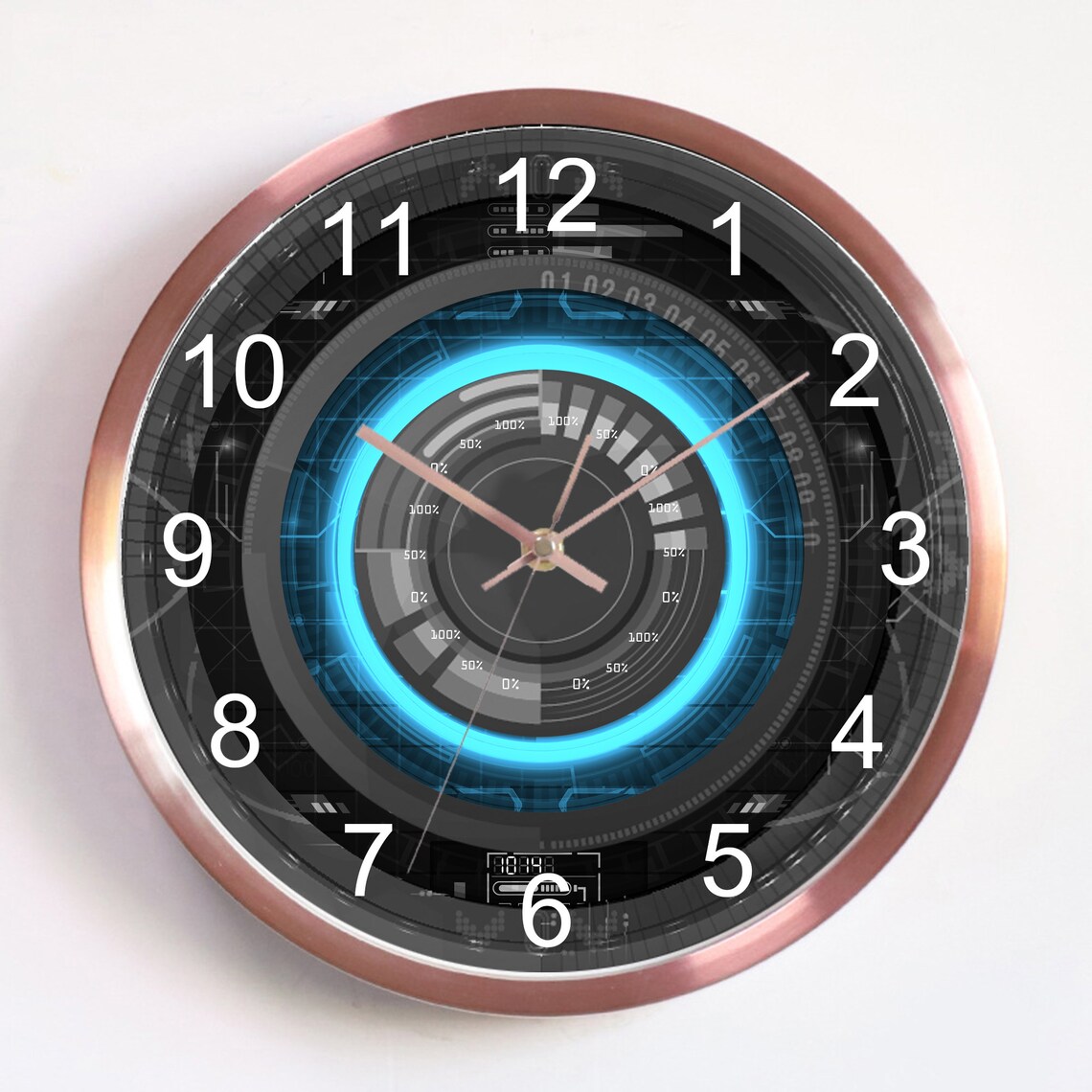 Voice control jarvis wall clockautomatic iron man night Etsy