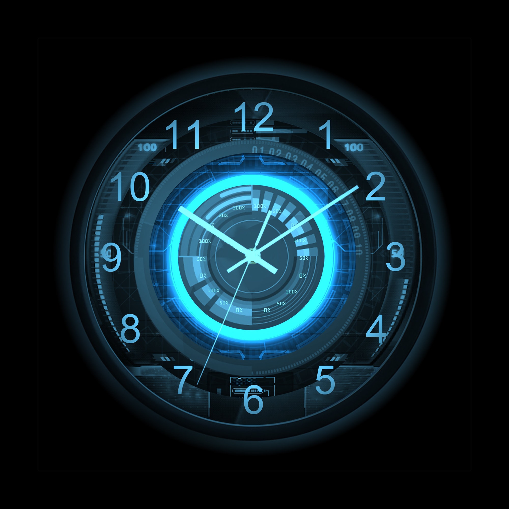 2023 UPGRADED Led Neon Wall Clockbig Clock for PC Roomcyber Etsy Canada