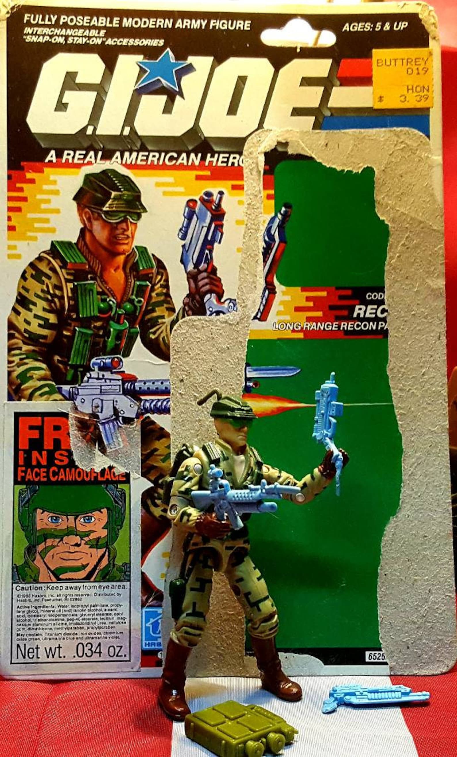 Vintage GI Joe Action Figure Recondo 1980s Hasbro GI Joe GI Etsy