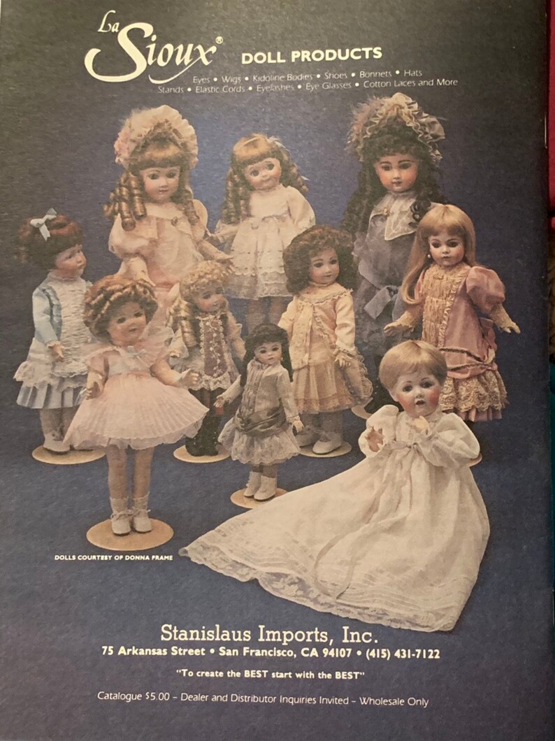 1 Spring 1986 includes Vintage Doll Ads and Pics Free Shipping! Vol 2 No DOLL MAKING Project /& Plans Magazine
