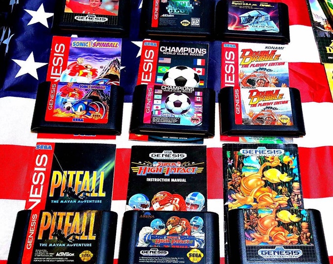 SEGA GENESIS Video Games, You Choose! Vintage Video Games, Retro Gaming, Original Game Cartridges, Retro Gaming At A Crazy Low Price!