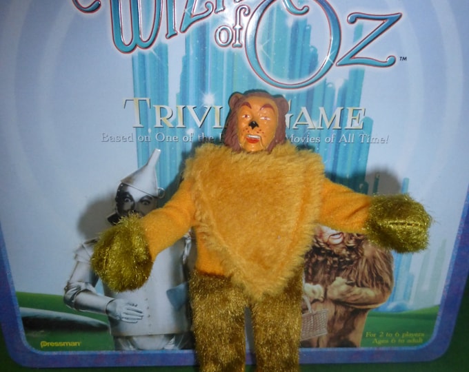 Wizard of Oz Doll / Action Figure / Toy - the Cowardly Lion Costume, Articulated Doll by Mego, Stamped 1973, VINTAGE DOLL Collectible