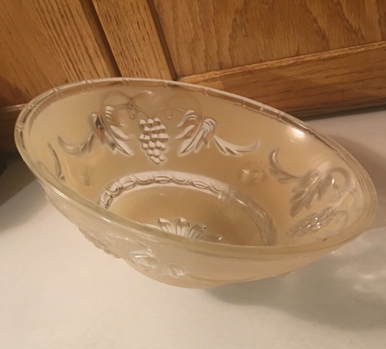 Vintage ETCHED GLASS Retro Ceiling Light Cover Glass Dome Etsy