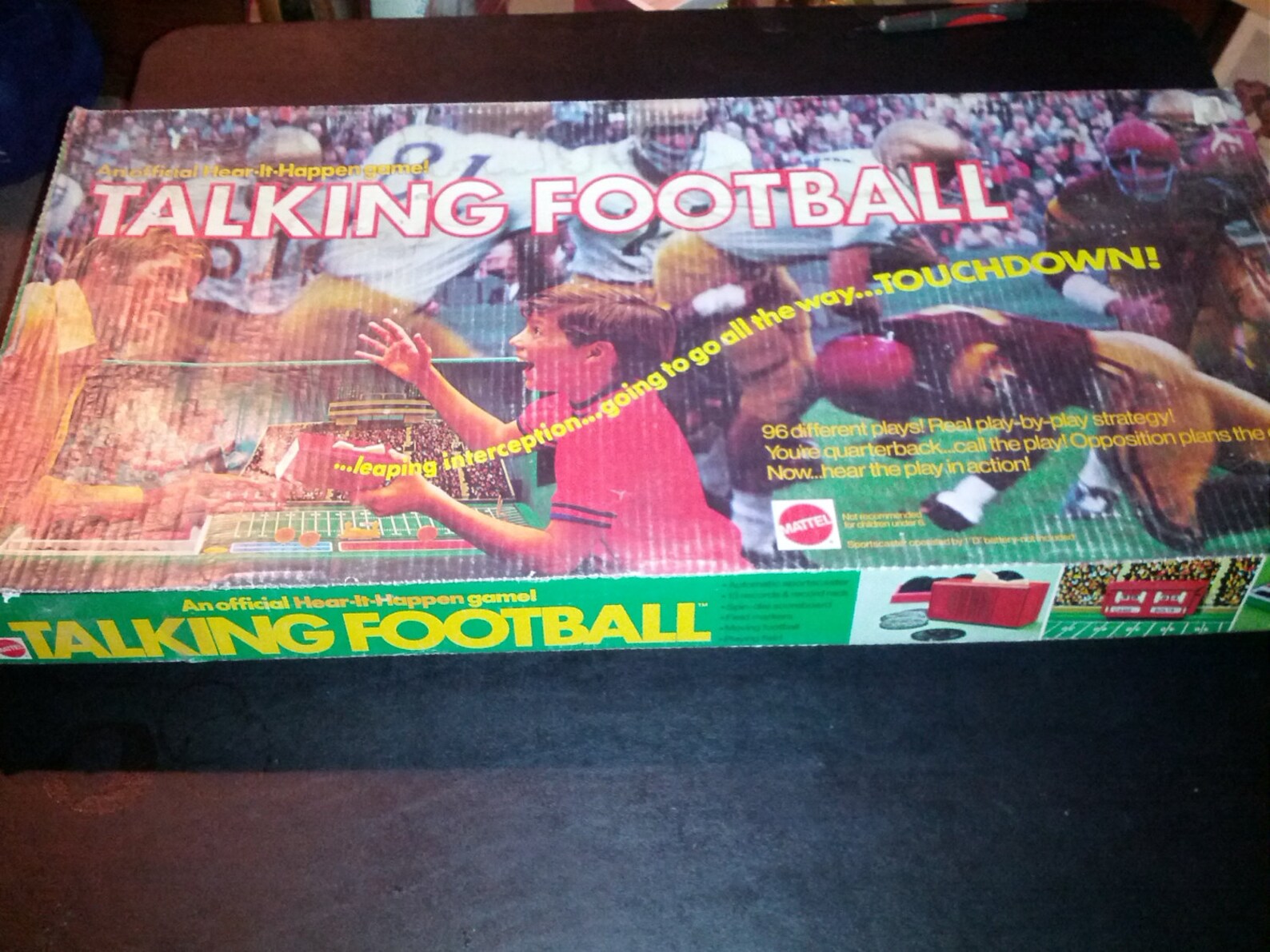 Vintage 1970s Mattel TALKING FOOTBALL Board Game 1972 Toy Etsy