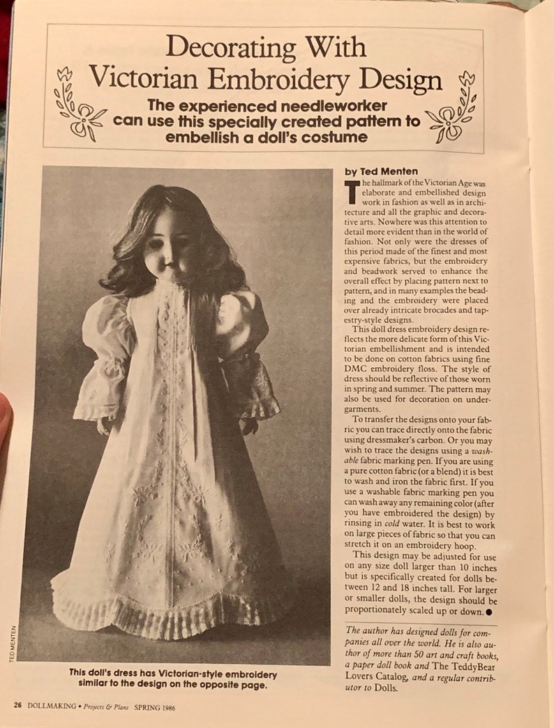 1 Spring 1986 includes Vintage Doll Ads and Pics Free Shipping! Vol 2 No DOLL MAKING Project /& Plans Magazine