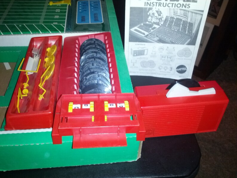 Vintage 1970s Mattel TALKING FOOTBALL Board Game 1972 Toy Etsy