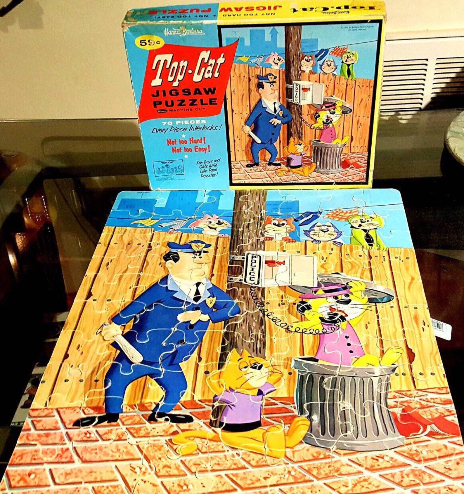 TOP CAT Vintage Puzzle 1970s Comic Book Cartoon Character Etsy