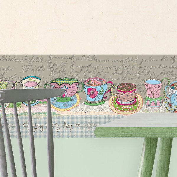 Retro Kitchen Wallpaper Etsy