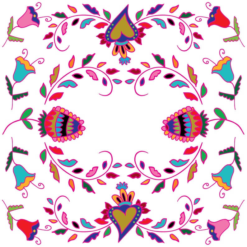 Pink Mexican Tiles Decals Peel and Stick Bathroom Decals Etsy