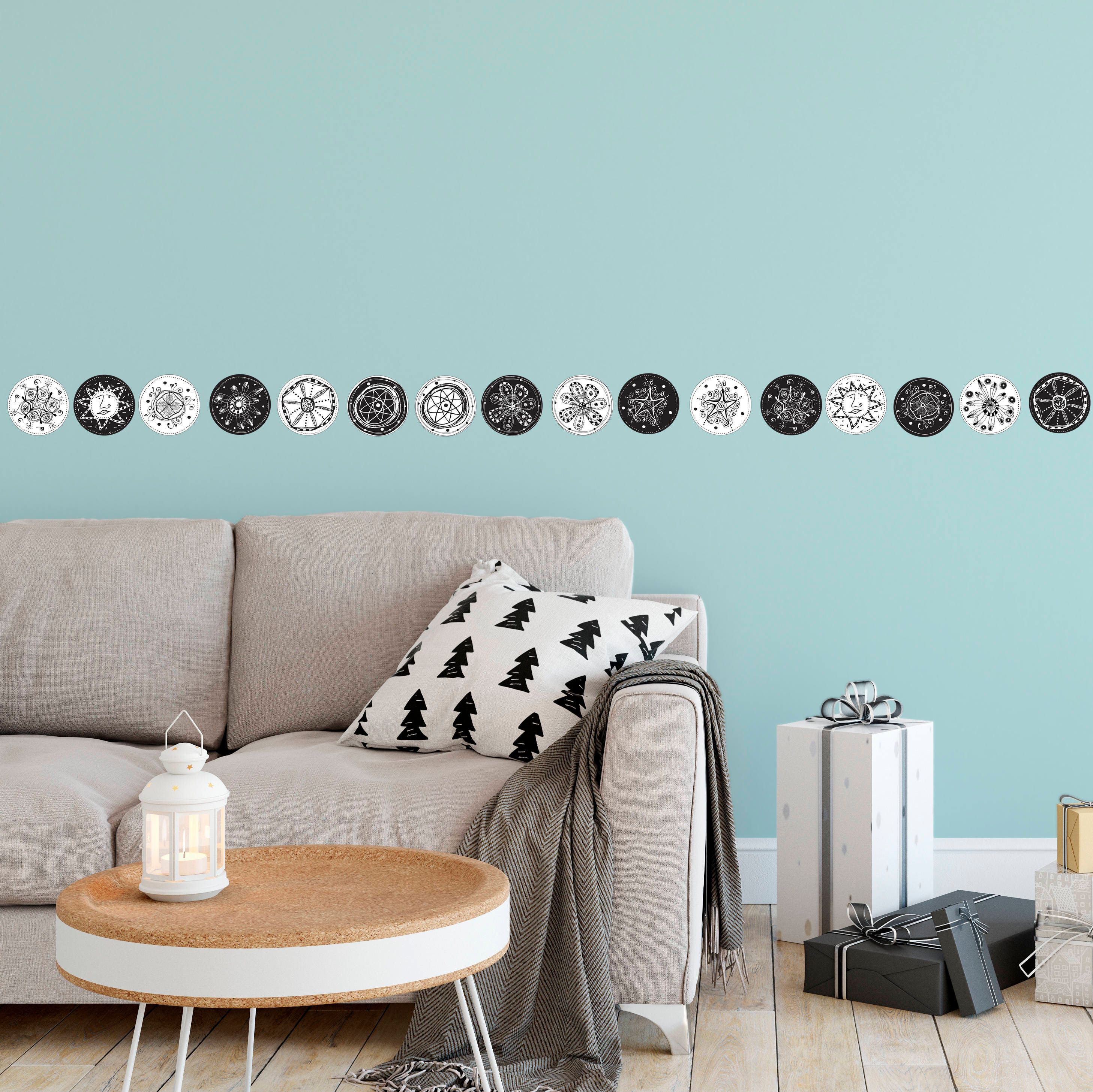 16 Different Black And White Wall Decals Black And White Etsy