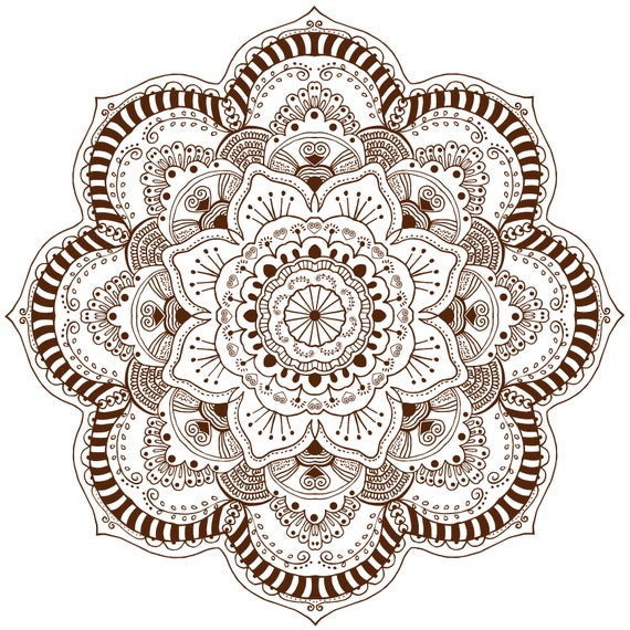 Indian Spiritual Mandala Vinyl Wall Art Sticker for Home Decor M14-8