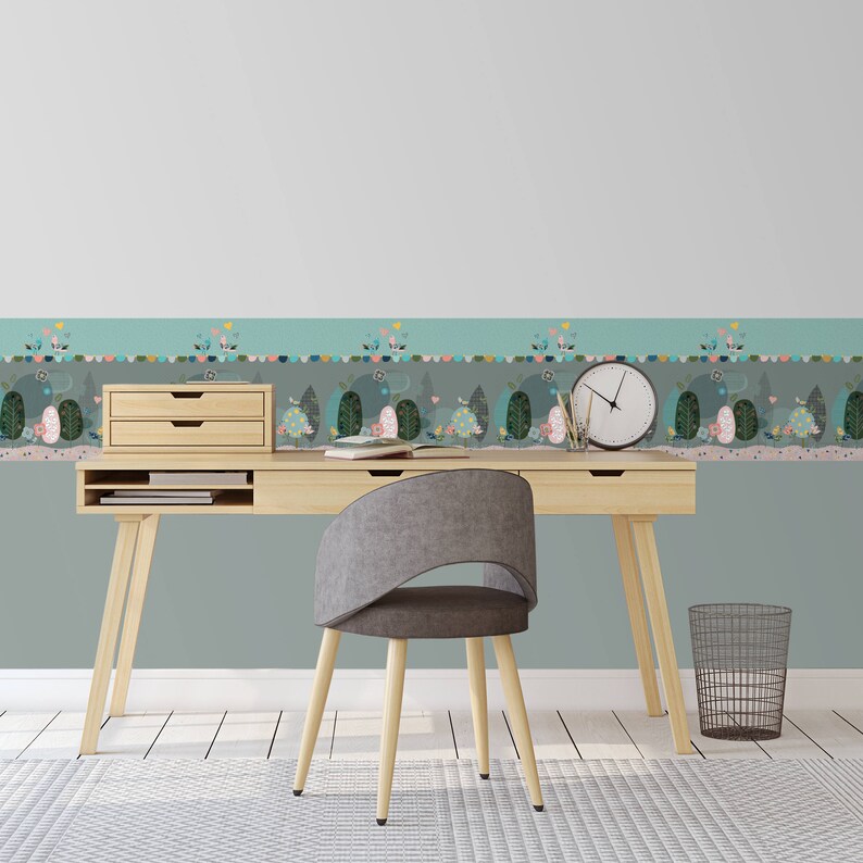 Scandinavian Design Wall Border Removable Wall Decals Self Etsy