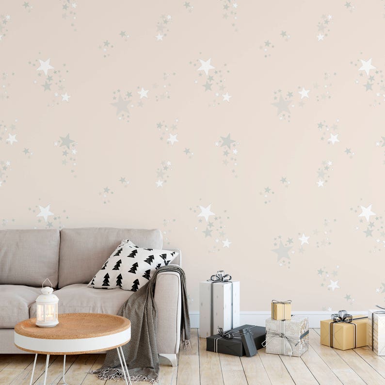 Stars Wallpapers Nature Wallpaper Removable Wallpaper Night Etsy