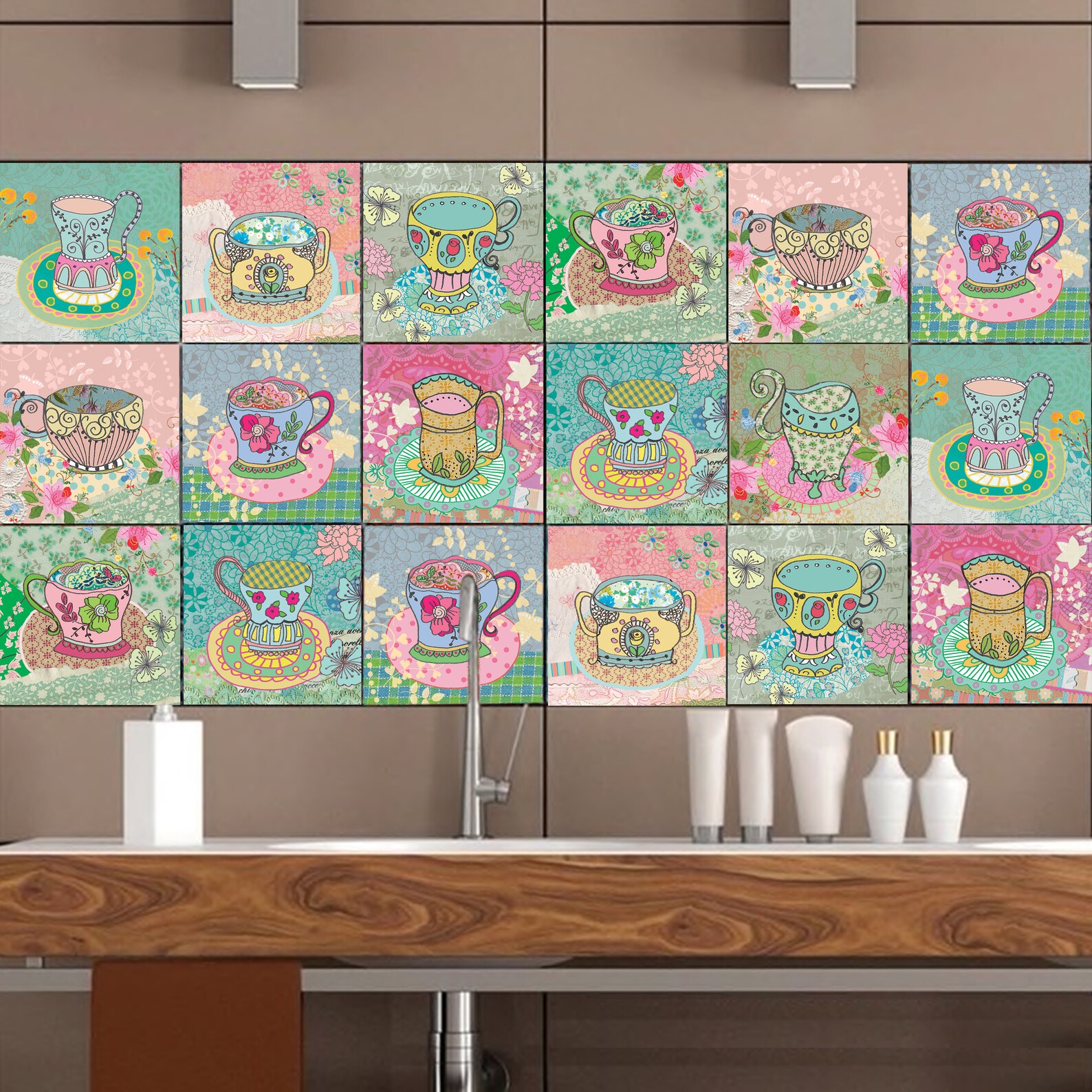 Kitchen Vinyl Decals Kitchen Tiles Stickers Kitchen Tiles Etsy