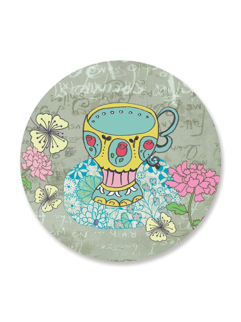 Floor Wall Decals Colorful Cups Kitchen Tiles Decals Peel /& Stick Tile Stickers Removable Backsplash Decor 9 Ceramic Tiles Stickers