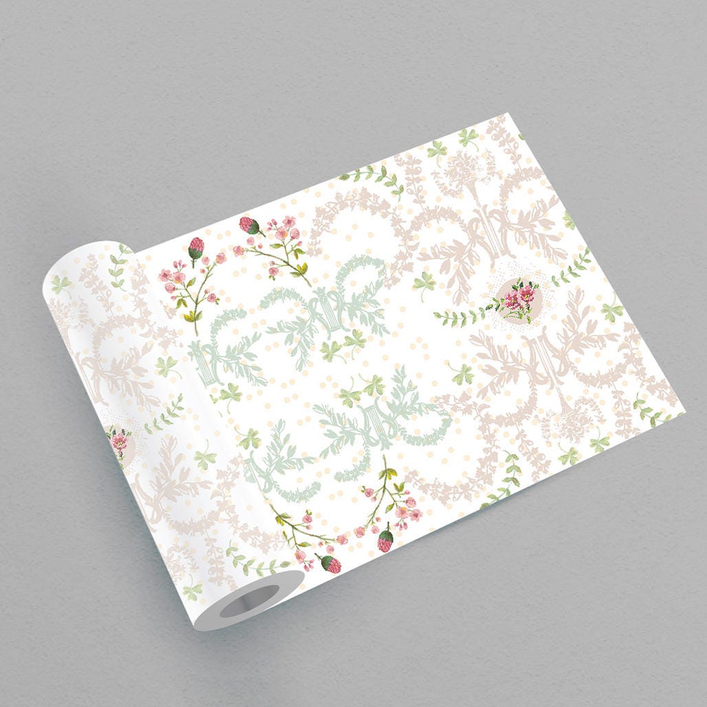 French Style Wallpaper White Wallpaper Border Wallpaper Etsy