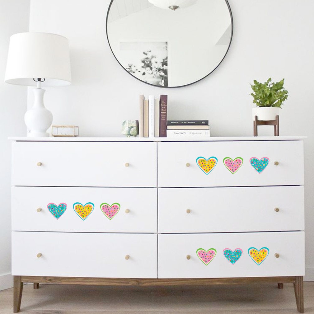 Heart Decals Furniture Stencils Furniture Decals Furniture Etsy